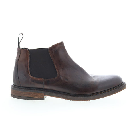 RD Company RD82 Mens Brown Suede Slip On Chelsea Boots