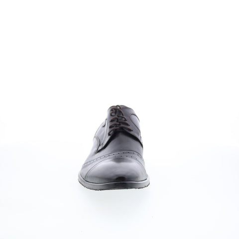 RD Company RD85 Mens Brown Leather Lace Up Oxfords & Lace Ups Cap Toe Shoes