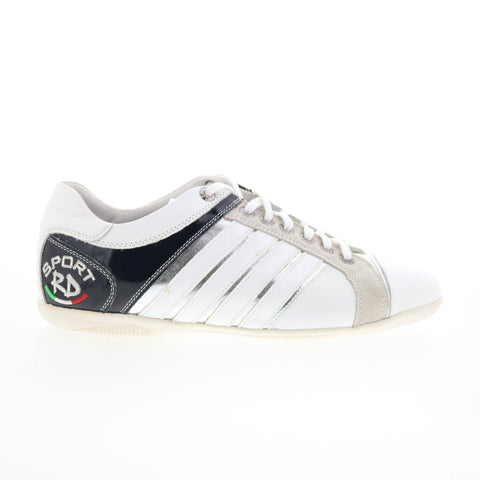 RD Company RD90 Mens White Leather Lace Up Sneakers Lifestyle Shoes