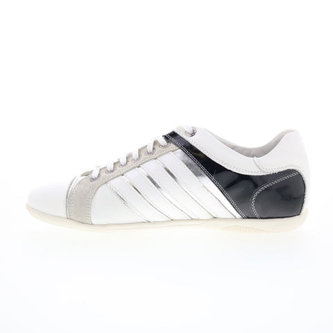 RD Company RD90 Mens White Leather Lace Up Sneakers Lifestyle Shoes