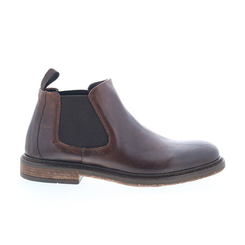 RD Company RD93 Mens Brown Leather Slip On Chelsea Boots