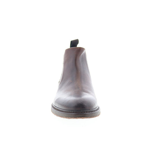 RD Company RD93 Mens Brown Leather Slip On Chelsea Boots