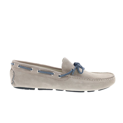 RD Company RD96 Mens Beige Suede Lace Up Loafers & Slip Ons Boat Shoes