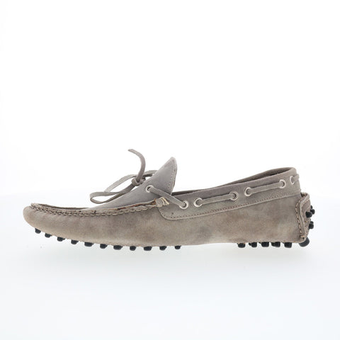 RD Company RD97 Mens Gray Suede Lace Up Loafers & Slip Ons Boat Shoes