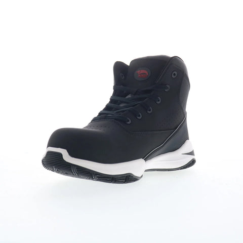 Avenger Reaction Mid Carbon Toe Slip Resistant Mens Black Wide Work Boots