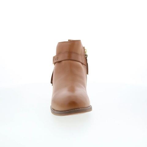 Softwalk Reade S2363-206 Womens Brown Leather Zipper Ankle & Booties Boots
