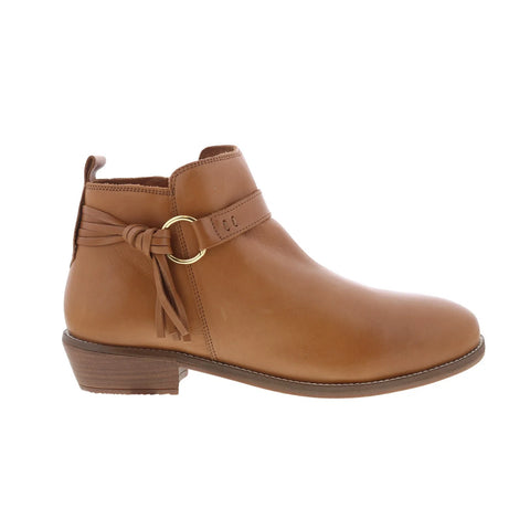 Softwalk Reade S2363-206 Womens Brown Leather Zipper Ankle & Booties Boots