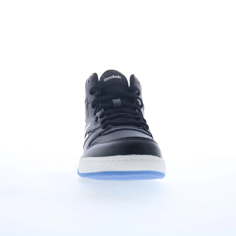 Reebok BB 4500 Court Kids Black Leather Lace Up Lifestyle Sneakers Shoes