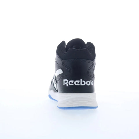 Reebok BB 4500 Court Kids Black Leather Lace Up Lifestyle Sneakers Shoes
