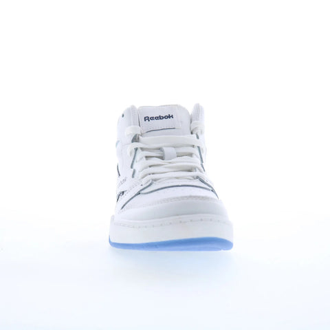 Reebok BB 4500 Court Kids White Leather Lace Up Lifestyle Sneakers Shoes