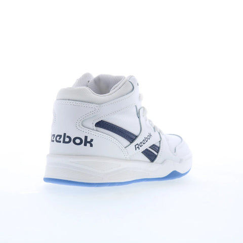Reebok BB 4500 Court Kids White Leather Lace Up Lifestyle Sneakers Shoes