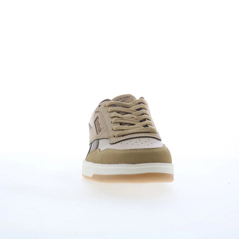 Reebok Court Advance Mens Beige Leather Lifestyle Sneakers Shoes