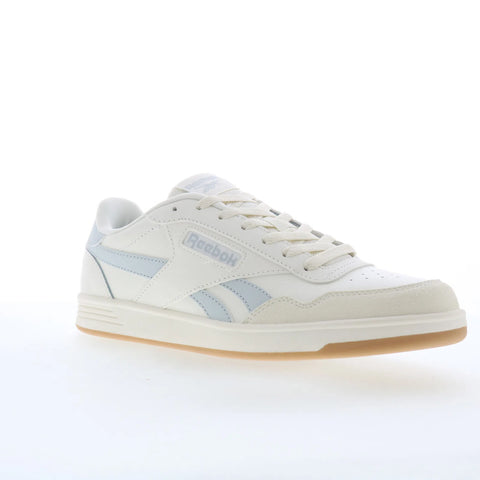 Reebok Court Advance Mens White Leather Lace Up Lifestyle Sneakers Shoes