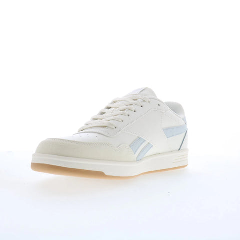 Reebok Court Advance Mens White Leather Lace Up Lifestyle Sneakers Shoes