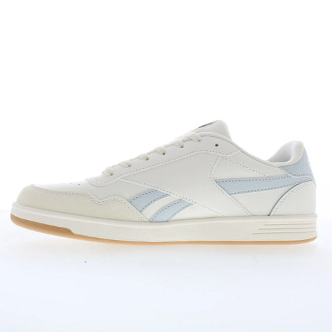 Reebok Court Advance Mens White Leather Lace Up Lifestyle Sneakers Shoes