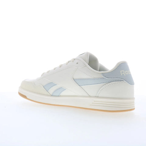 Reebok Court Advance Mens White Leather Lace Up Lifestyle Sneakers Shoes