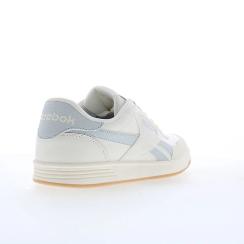Reebok Court Advance Mens White Leather Lace Up Lifestyle Sneakers Shoes