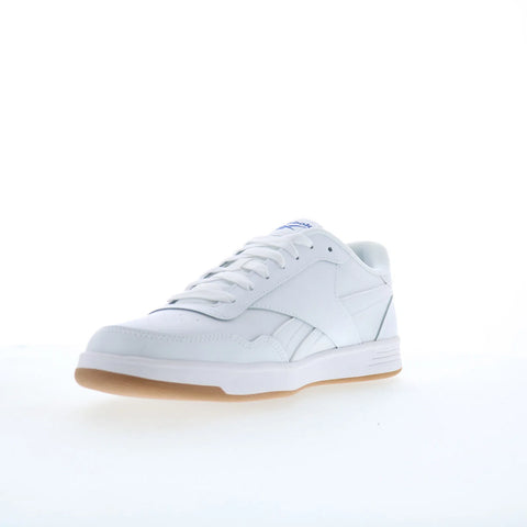 Reebok Court Advance Mens White Leather Lace Up Lifestyle Sneakers Shoes