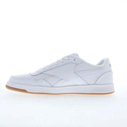 Reebok Court Advance Mens White Leather Lace Up Lifestyle Sneakers Shoes