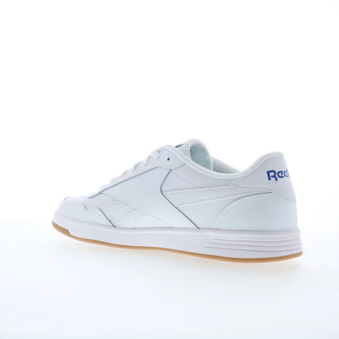 Reebok Court Advance Mens White Leather Lace Up Lifestyle Sneakers Shoes