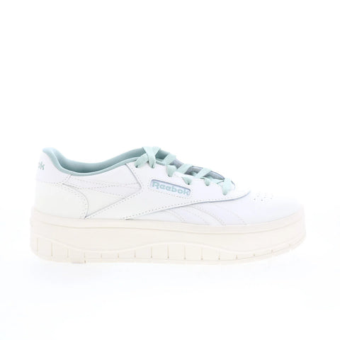 Reebok Court Advance Surge Womens White Leather Lifestyle Sneakers Shoes