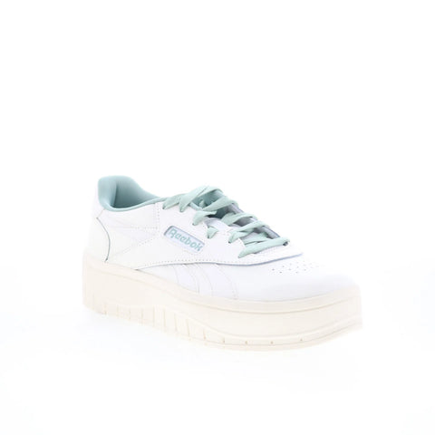 Reebok Court Advance Surge Womens White Leather Lifestyle Sneakers Shoes