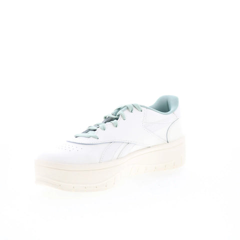 Reebok Court Advance Surge Womens White Leather Lifestyle Sneakers Shoes