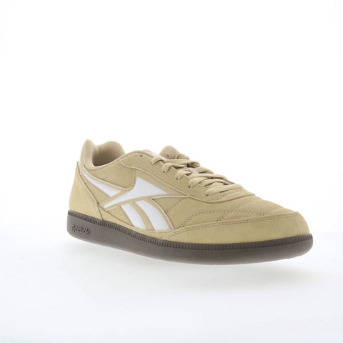 Reebok Finale Mens Beige Suede Lace Up Lifestyle Sneakers Shoes
