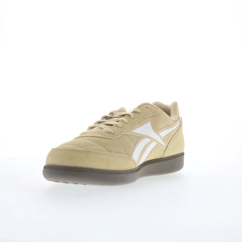 Reebok Finale Mens Beige Suede Lace Up Lifestyle Sneakers Shoes