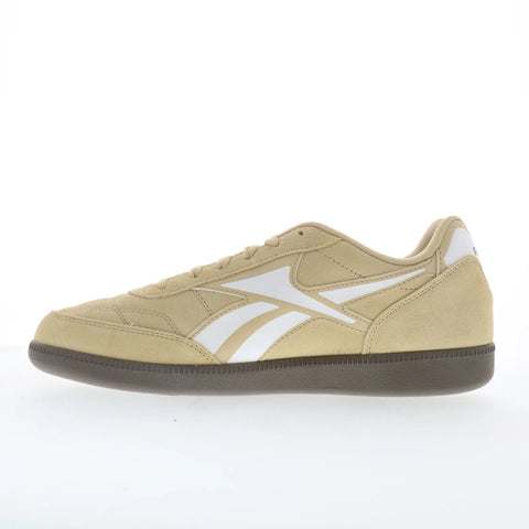 Reebok Finale Mens Beige Suede Lace Up Lifestyle Sneakers Shoes
