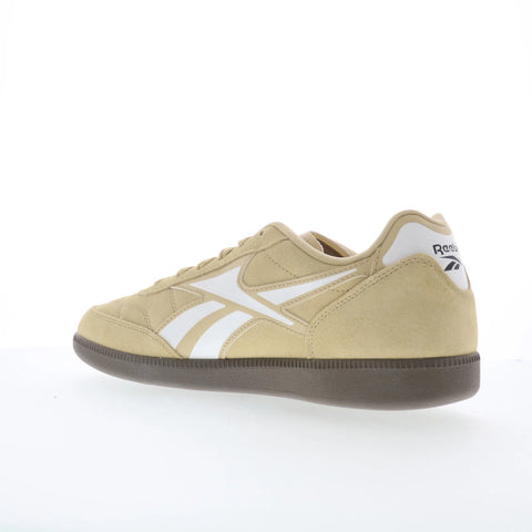 Reebok Finale Mens Beige Suede Lace Up Lifestyle Sneakers Shoes