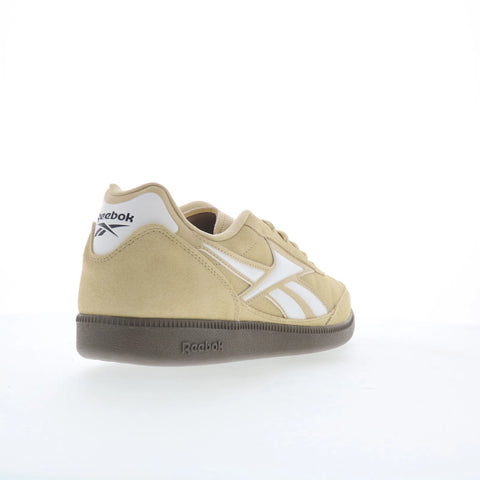 Reebok Finale Mens Beige Suede Lace Up Lifestyle Sneakers Shoes