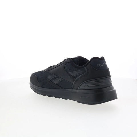 Reebok GL1100 Mens Black Suede Lace Up Lifestyle Sneakers Shoes