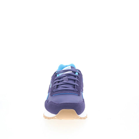 Reebok Glide Womens Purple Suede Lace Up Lifestyle Sneakers Shoes