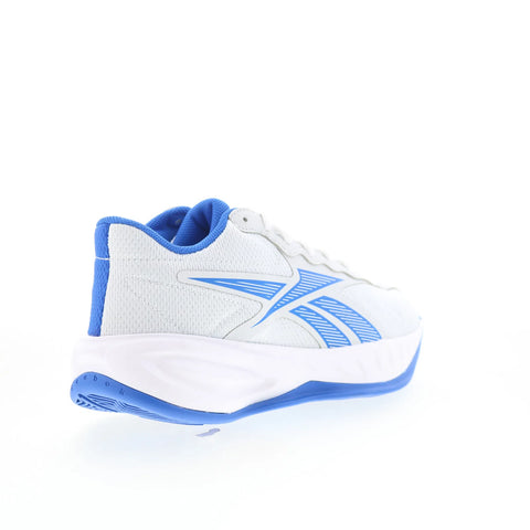 Reebok Press Kids White Mesh Lace Up Athletic Basketball Shoes