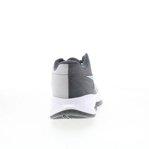 Reebok Press Mens Gray Mesh Lace Up Athletic Basketball Shoes