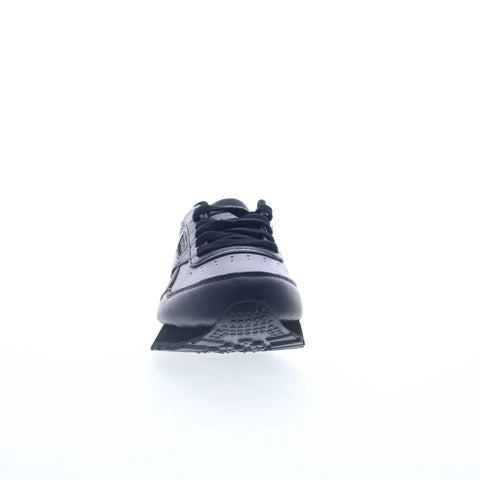 Reebok Rewind Run Womens Black Leather Lace Up Lifestyle Sneakers Shoes