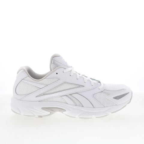 Reebok Road Prime Mens White Mesh Lace Up Athletic Running Shoes