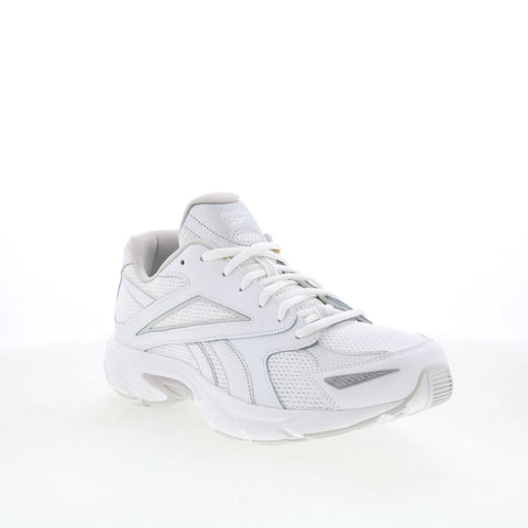 Reebok Road Prime Mens White Mesh Lace Up Athletic Running Shoes