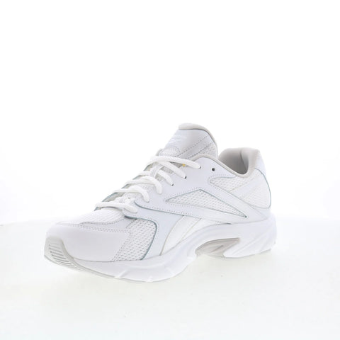 Reebok Road Prime Mens White Mesh Lace Up Athletic Running Shoes