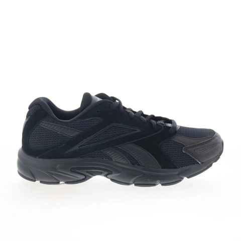 Reebok Road Prime Mens Black Mesh Lace Up Athletic Running Shoes