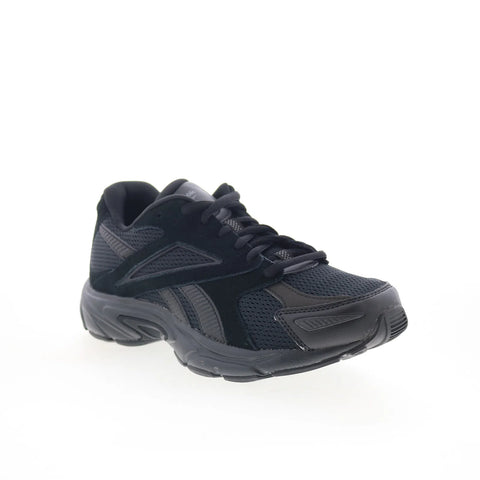 Reebok Road Prime Mens Black Mesh Lace Up Athletic Running Shoes