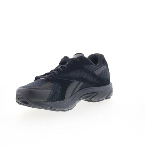 Reebok Road Prime Mens Black Mesh Lace Up Athletic Running Shoes