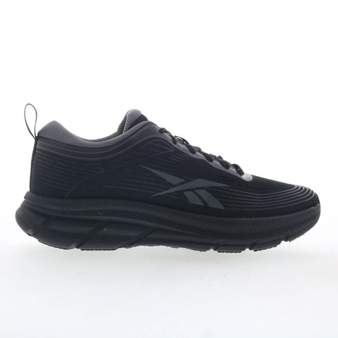 Reebok Road Strider Womens Black Mesh Lace Up Athletic Running Shoes
