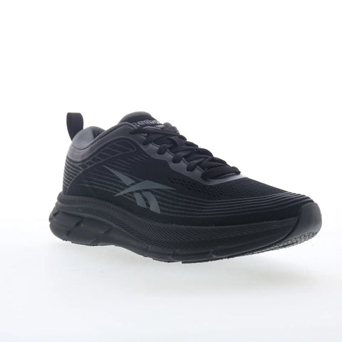 Reebok Road Strider Womens Black Mesh Lace Up Athletic Running Shoes