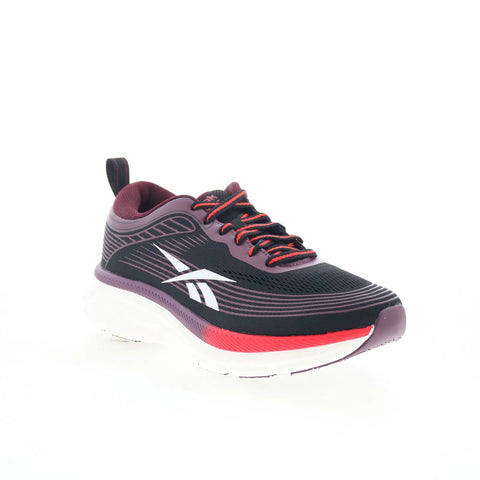 Reebok Road Strider Womens Black Mesh Lace Up Athletic Running Shoes