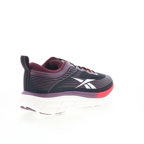 Reebok Road Strider Womens Black Mesh Lace Up Athletic Running Shoes