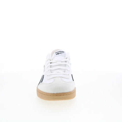 Reebok Smash Edge Kids White Leather Lace Up Lifestyle Sneakers Shoes