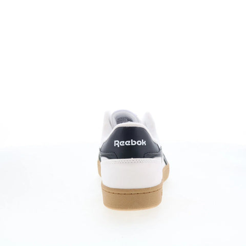Reebok Smash Edge Kids White Leather Lace Up Lifestyle Sneakers Shoes