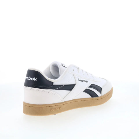 Reebok Smash Edge Kids White Leather Lace Up Lifestyle Sneakers Shoes